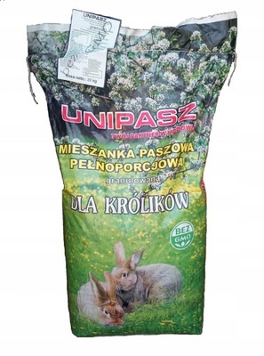 Pasza dla królików w tuczu 500 kg KDT Unipasz