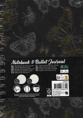 Elegancki Bullet Journal, Bullet,Bujo A5