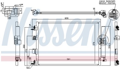 РАДІАТОР КОНДИЦІОНЕРА NISSENS NIS 940463