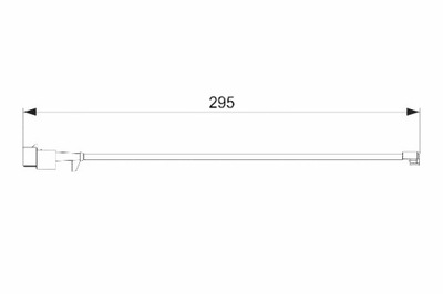Датчик износа тормозных колодок тормозных задняя iveco daily iv daily v daily фото №1