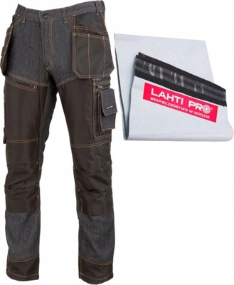 LAHTI PRO PANTALONES JEANSOWE ROBOCZE DZINSY BHP REFORZADO BHP L40528 R XXXL  