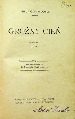 Groźny cień 1909 r.