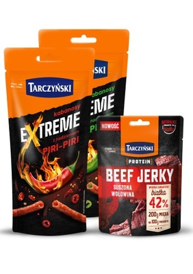 Beef Jerky+ Kabanosy Extreme Piri-Piri + Jalapeno