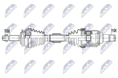 SEMI-EJE DE ACCIONAMIENTO TOYOTA AURIS 1.8HYBRID 11-18, PRIUS  