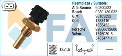 SENSOR TEMPERATURA DE AGUA ALFA R OPEL  