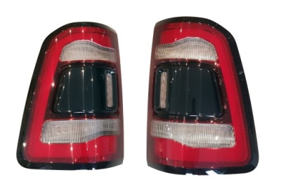 Dodge ram 1500 2019 - 2024 лампа задняя правая + левая led комплект чёрные bsm eu фото №1