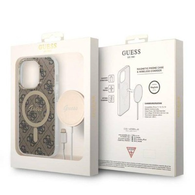 Zestaw Guess ŁADOWARKA + ETUI do iPhone 14 Pro Max