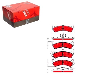 КОЛОДКИ ГАЛЬМІВНІ TRW F5TZ2200A XL2Z2200BA PAD990 B