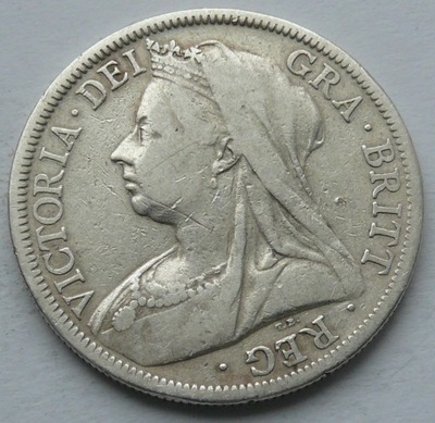 W. Brytania - WIKTORIA - 1/2 korony 1899 r. - srebro Ag
