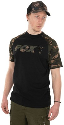 Fox Koszulka T-Shirt Black / Camo Reglan S