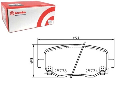 КОЛОДКИ ТОРМОЗНЫЕ CHRYSLER 200 SALOON 06 14- JEEP GAC FCA CHEROKEE K4