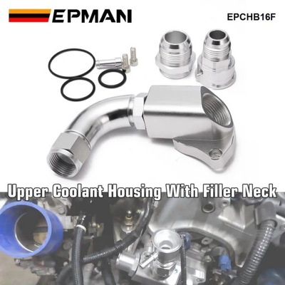 ALUMINUM UPPER COOLANT HOUSING WITH FILLER NECK 16AN FITTING PARA HON~10470  