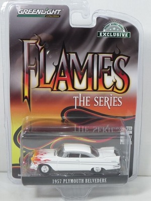 Greenlight 1:64 Plymouth Belvedere 1957 Flames