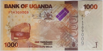 1000 Szylingów - Uganda - 2022 rok - UNC