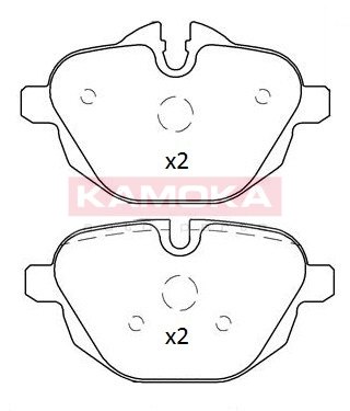 ZAPATAS DE FRENADO BMW 5 F10 10- PARTE TRASERA  