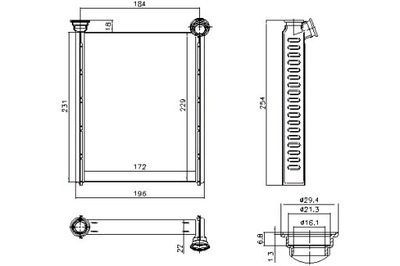 NISSENS ŠILDYTUVAS DS DS 4 CITROEN C4 II DS4 1.2-2.0D 11.09- 