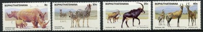 Bophuthatswana** Mi. 100-103 Zwierzęta