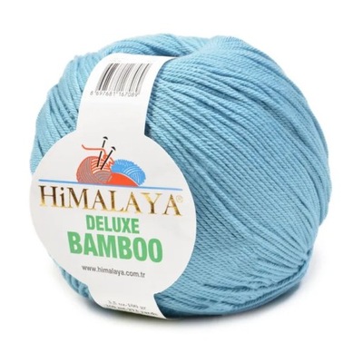 WŁÓCZKA Himalaya Deluxe Bamboo 16 Niebieski