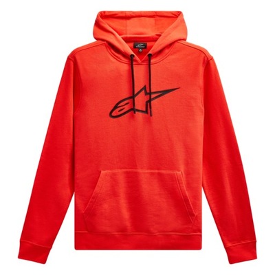 BLUZA AGELESS 2 HOODIE, ALPINESTARS (КРАСНЫЙ FLUO/CZARNY, РАЗМЕР XL)