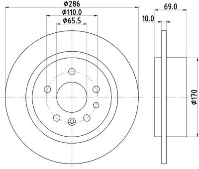 HELLA DISCO DE FRENADO 8DD 355 107-001  