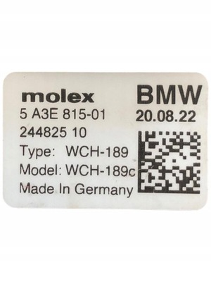 BMW F90 CHARGER INDUKCYJNA 5A3E815  