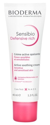 Bioderma Sensibio Defensive Rich krem do skóry wrażliwej ochronny 40 ml