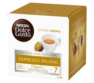 Kawa w kapsułkach Nescafe Dolce Gusto Espresso Milano 16 Sztuk
