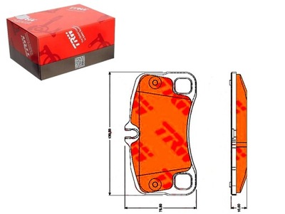 TRW GDB1792 SET PADS HAMULCOWYCH, BRAKES TARCZOWE  