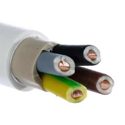 Przewód prądowy kabel YDY 4x4mm 450/750V - 1m