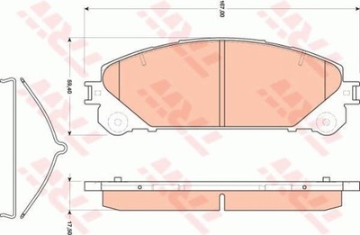 КОЛОДКИ HAM. TOYOTA P. RAV-4 13- фото