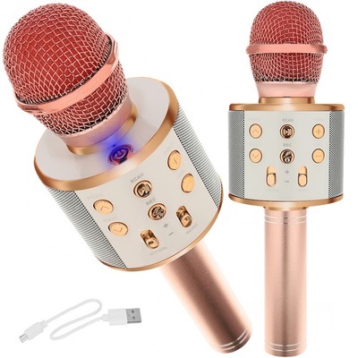 Mikrofon karaoke z głośnikiem bluetooth głośnik