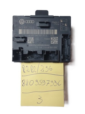 Audi a4 b8 a5 модуль блок керування двері 8k0959793c фото №1