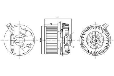 NISSENS VENTILADOR SOPLADORES DACIA DUSTER DUSTER SUV LOGAN LOGAN  