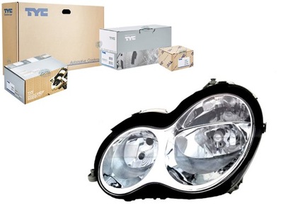 Tyc фара h7 пневматичний колір вкладиш: хром фото №1