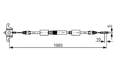 1987482128 ТРОС ТОРМОЗА РУЧНИКА BOSCH ТРОС ТОРМОЗА РУЧНОГО BOSCH