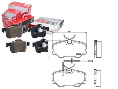 Brembo тормозные колодки тормозной. peugeot 405 87-91 с датчик. фото №1