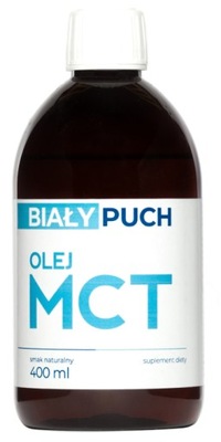 Biały Puch Olej MCT Oil Zdrowe Kwasy Tłuszczowe 400 ml