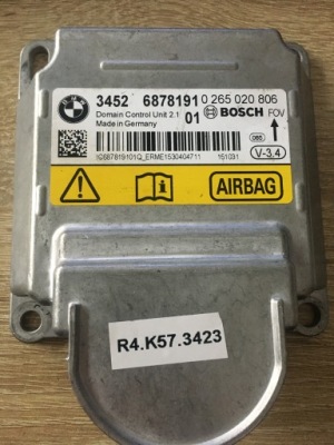 Bmw f07 f10 f12 f13 блок управления подушка безопасности icm 6878191 фото №1