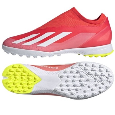 Czerwone Syntetyk Buty Sport Turfy Adidas r.42 2/3