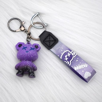 PURPLE BEAR2 3 BUTTON TPU CAR KEY CASE COVER COVER SHELL PARA PEUGEOT 308 20  