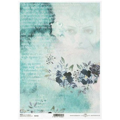 Papier ryżowy do decoupage ITD-R1733 - A4