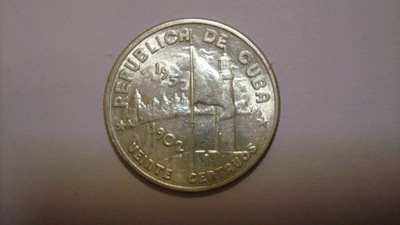 Moneta Kuba 20 centavos 1952