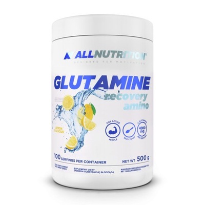 ALLNUTRITION GLUTAMINE RECOVERY AMINO 500g GLUTAMINA AMINOKWASY TAURYNA