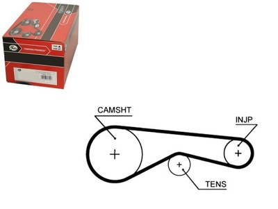 GATES РЕМІНЬ ГРМ CITROEN C5 III C6 JAGUAR S-TY
