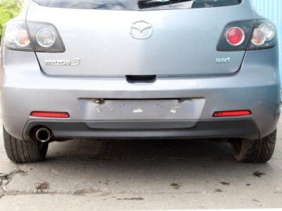 Бампер задняя задний mazda 3 bk hb 03-06 sport фото №1