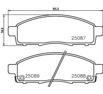 BREMBO КОЛОДКИ ГАЛЬМІВНІ FIAT FULLBACK PICKUP