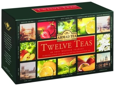 Ahmad Tea Twelve Teas zestaw 12 smaków herbaty 60
