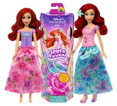 DISNEY LALKA KSIĘŻNICZKA ARIELKA Disney Princess Spin & Reveal