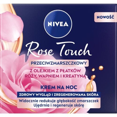 NIVEA Rose Przeciwzmarszczkowy krem na noc, 50ml