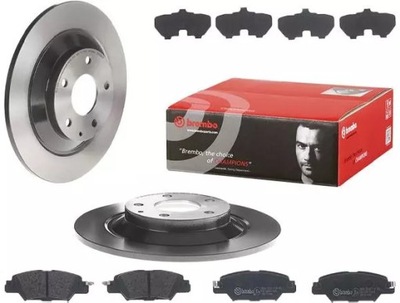 Brembo тормозные диски+ тормозные колодки задняя mazda cx-5 ke kf 303mm фото №1